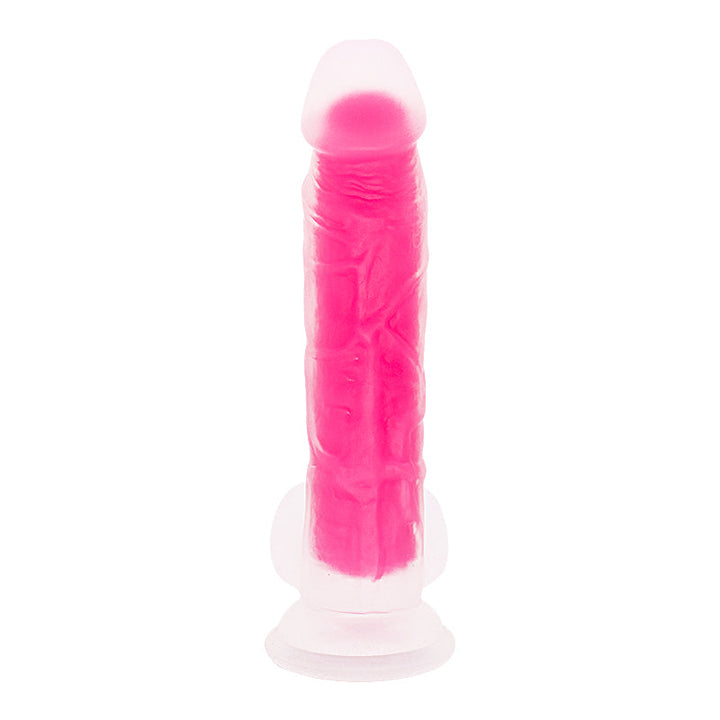 Rosa Dildo mit Saugnapf