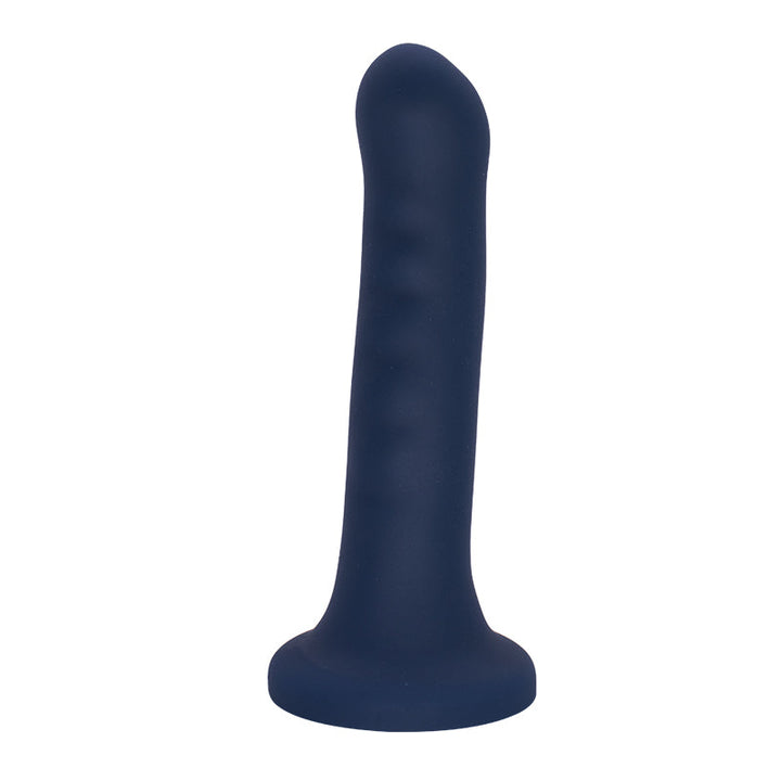 Dunkelblauer Dildo mit Saugnapf