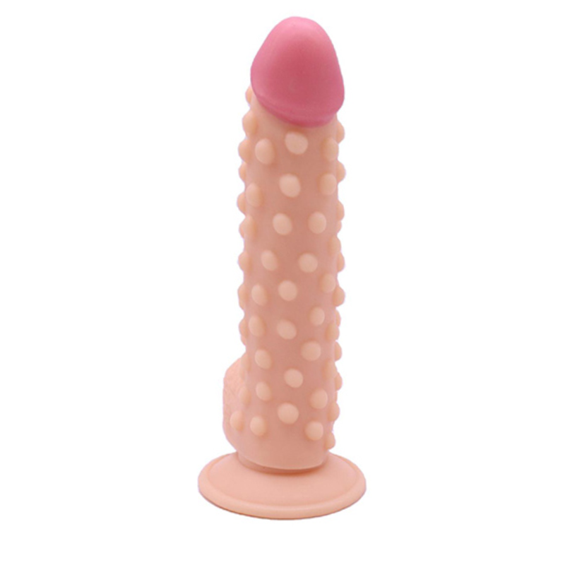 Dildo mit Noppen und Saugnapf
