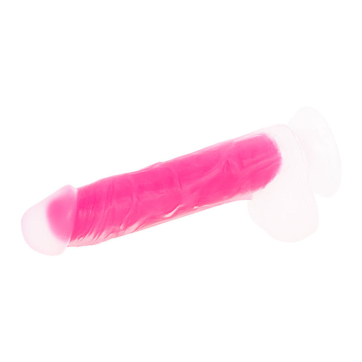 Rosa Dildo mit Saugnapf