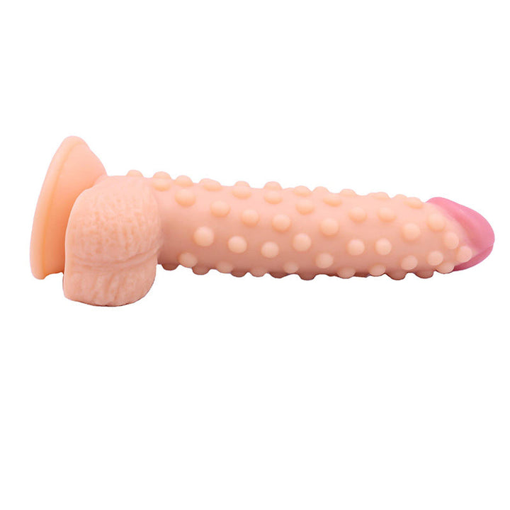 Noppen-Dildo mit Saugnapf