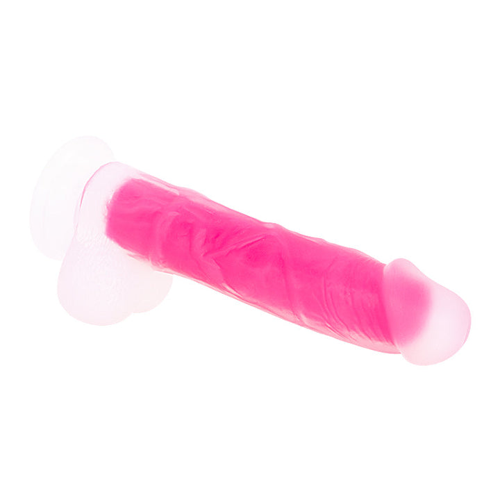 Rosa Dildo mit Saugnapf