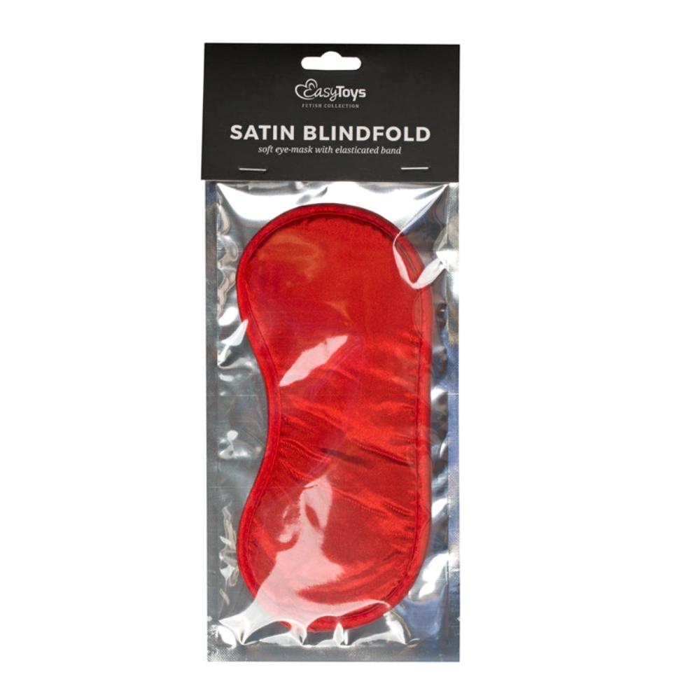 Rote Augenmaske aus Satin