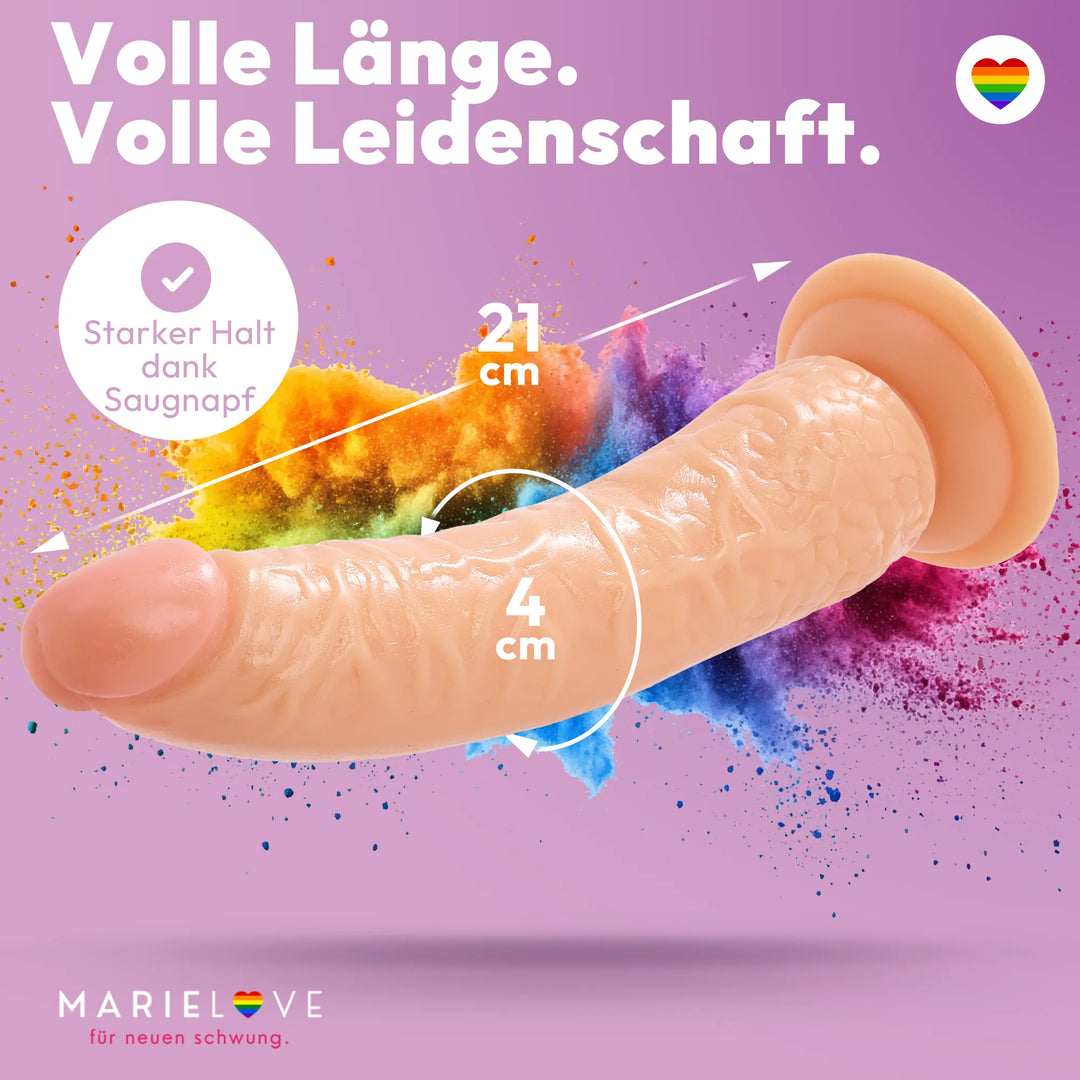 marielove Saugnapfdildo 21cm Dildo mit Saugnapf