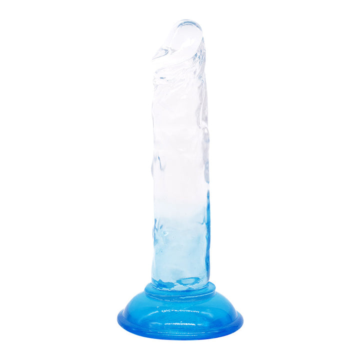Dildo aus phthalatfreiem PVC, Größe M (20 cm Gesamtlänge, 3,5 cm Durchmesser) – realistischer Dildo in Gelb, Rot, Lila & Blau, wasserdicht, körperfreundliches Material, hautfreundlich