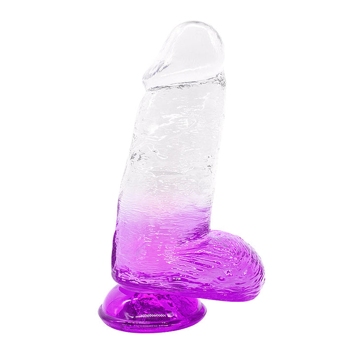 Dildo aus phthalatfreiem PVC, Größe XL (27 cm Gesamtlänge, 8 cm Durchmesser) – großer realistischer Dildo in Gelb, Rot, Lila & Blau, wasserdicht, körperfreundliches Material