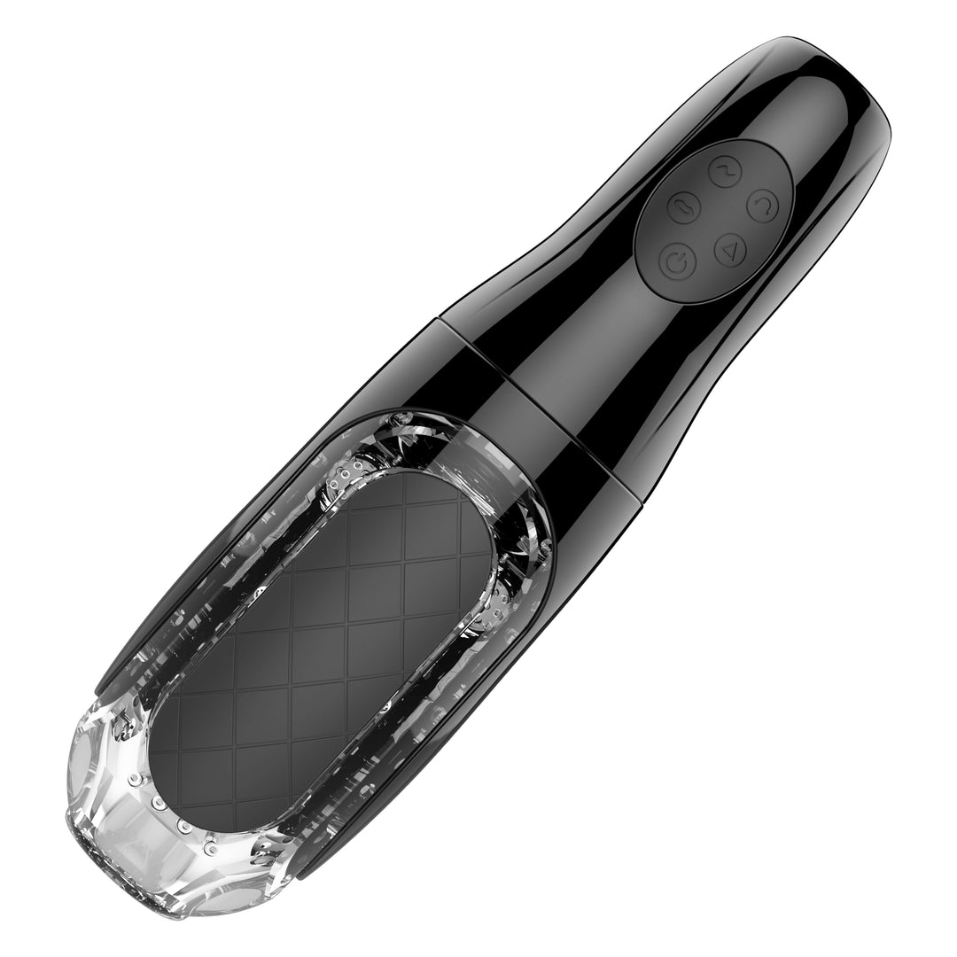 Elektrischer Masturbator mit Saugfunktion, 10 Vibrationsmodi & Sprachmodus