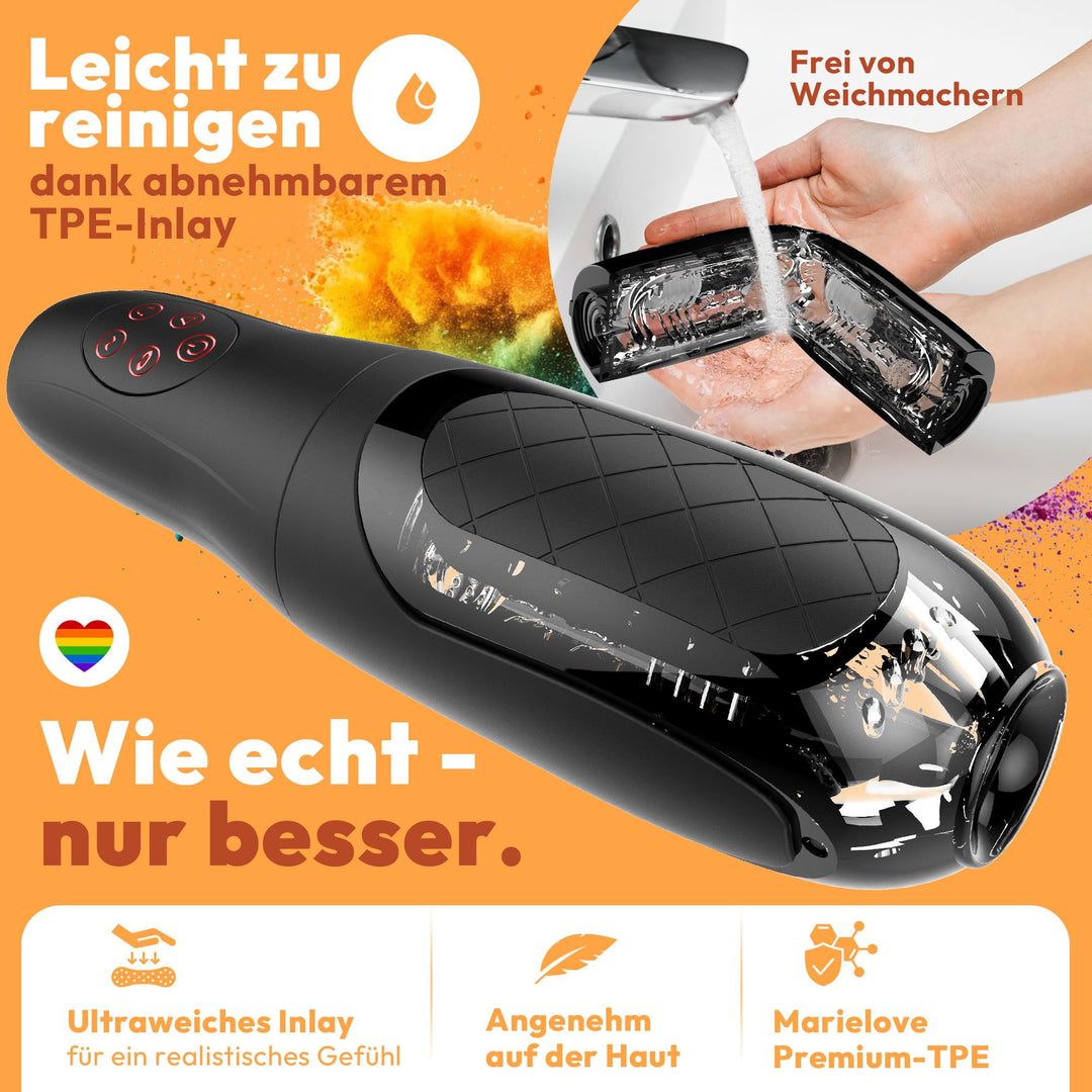 Automatischer Masturbator mit Vibration & Saugfunktion