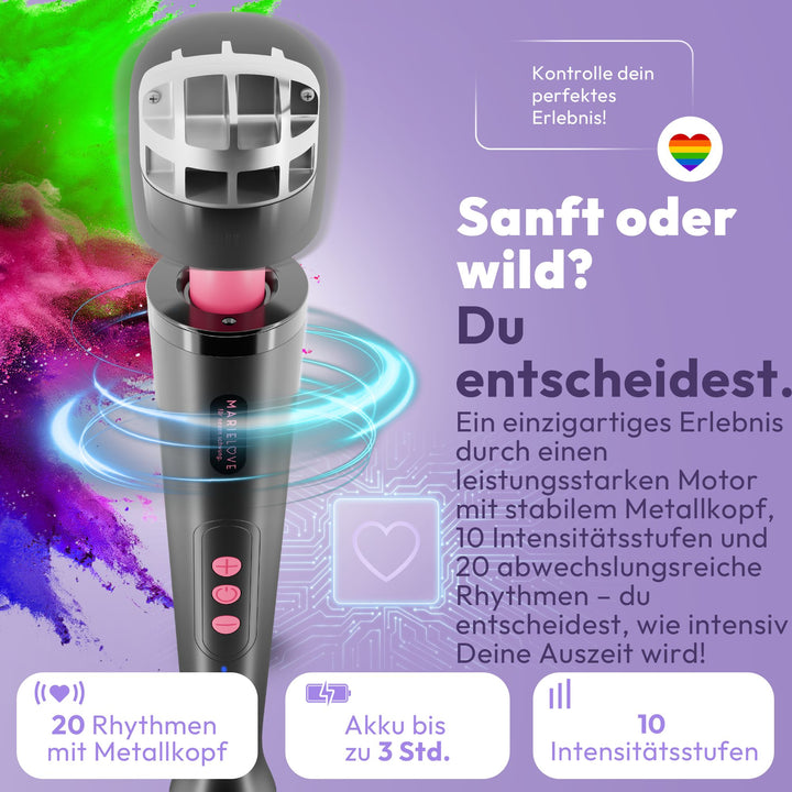marielove Magic Wand Vibrator Magic Wand Akku