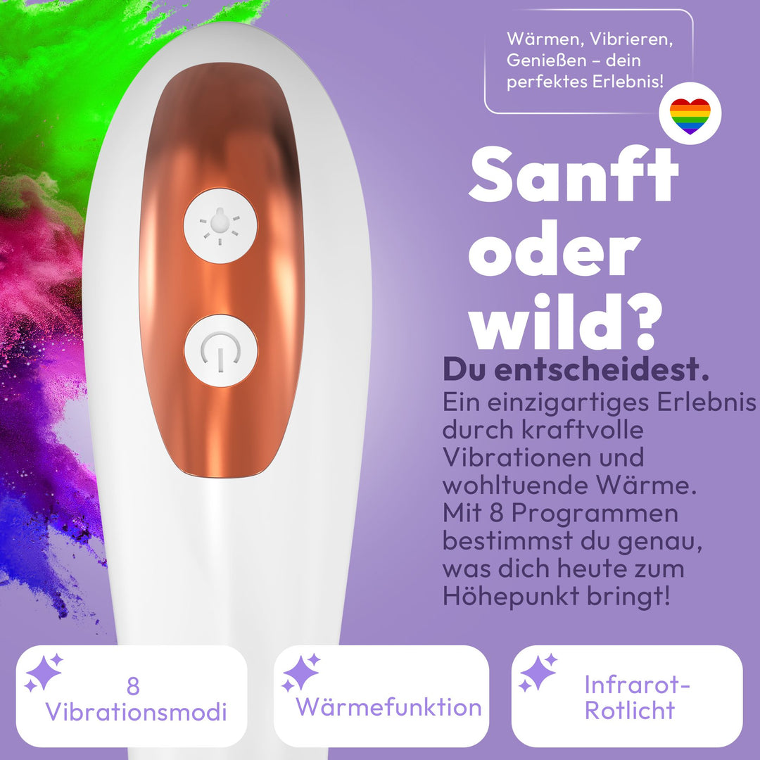 G-Punkt Vibrator mit Wärmefunktion & Rotlicht