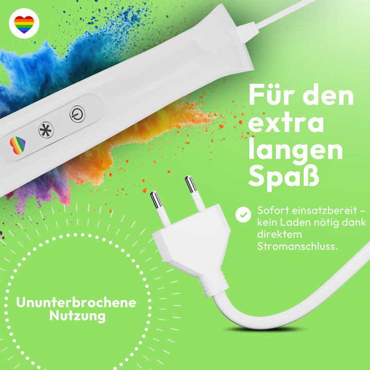 marielove Magic Wand Vibrator Magic Wand Netz Weiß