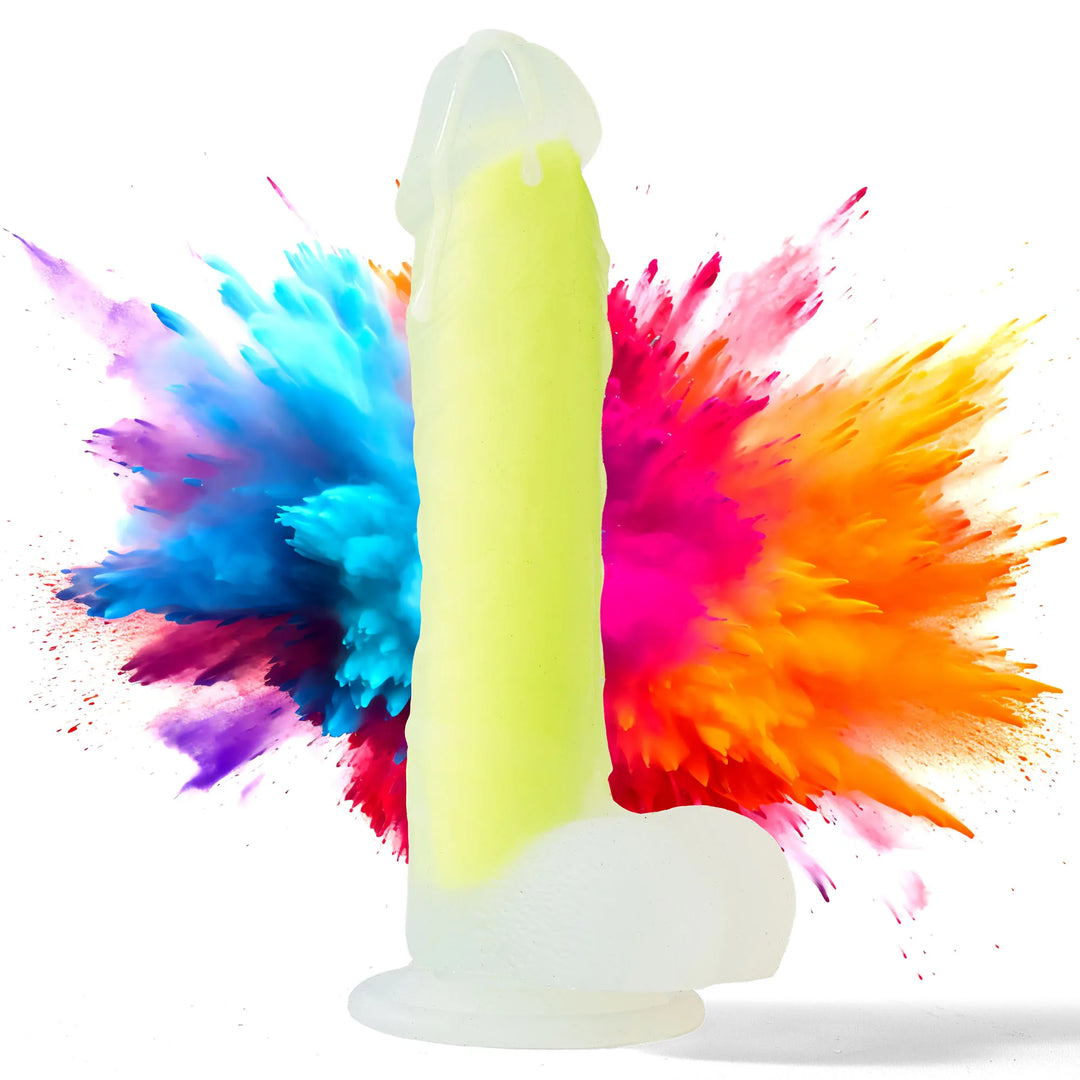 marielove Saugnapfdildo 20cm Dildo der im Dunklen leuchtet