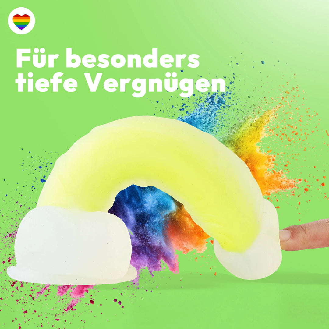 marielove Saugnapfdildo 20cm Dildo der im Dunklen leuchtet