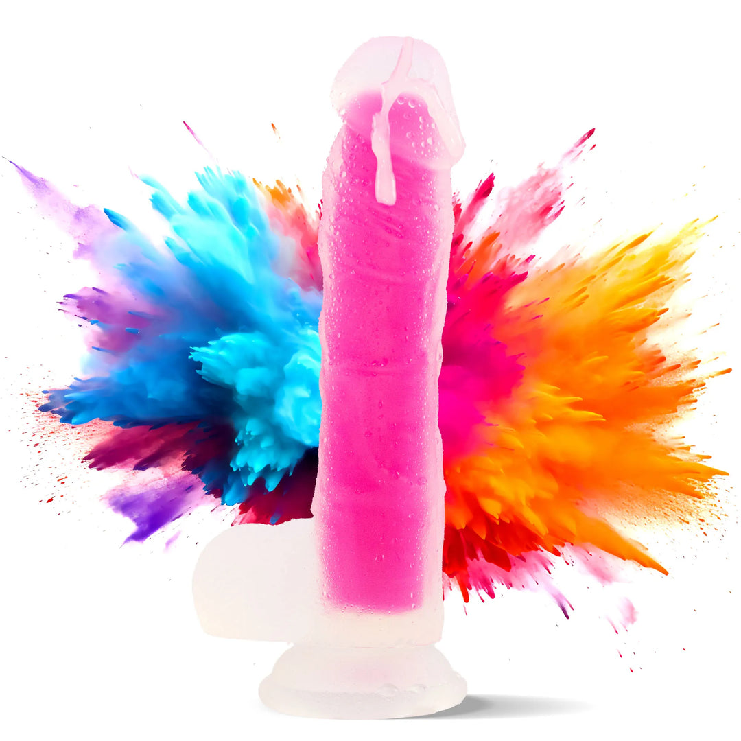 marielove Saugnapfdildo 20cm Dildo der im Dunklen leuchtet