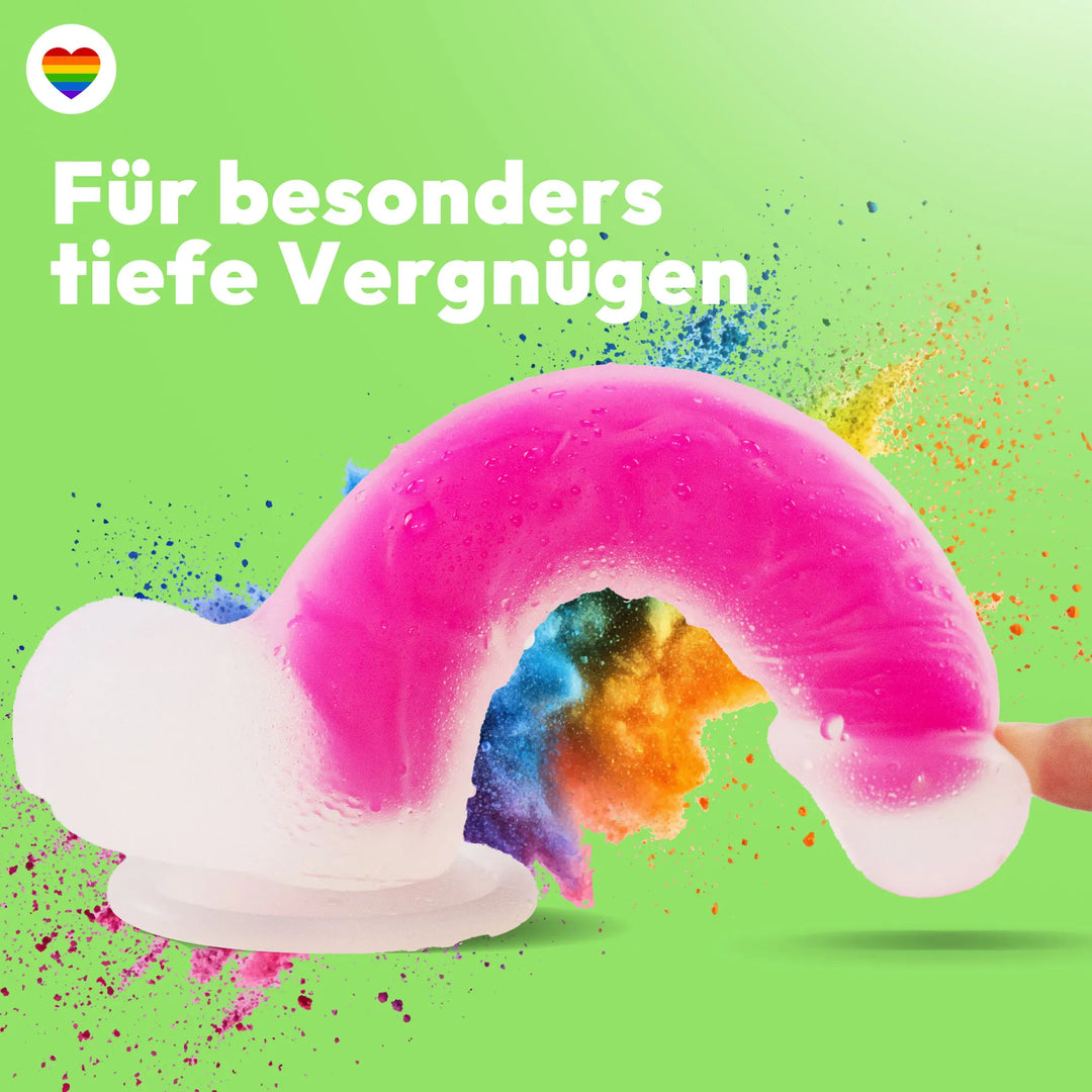 marielove Saugnapfdildo 20cm Dildo der im Dunklen leuchtet