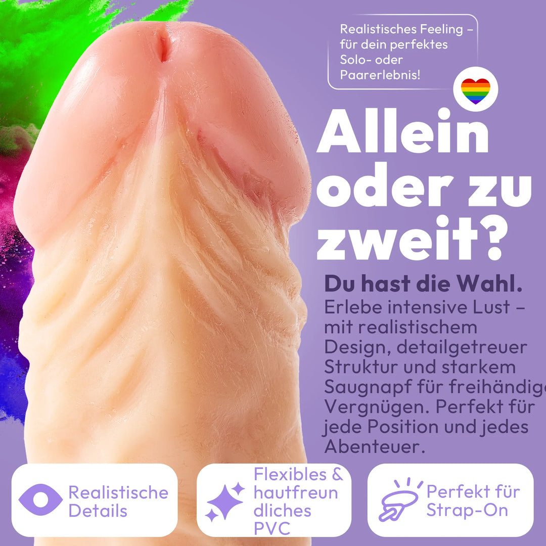25cm Dildo no Vibrator Sex Toy Saugnapf Penis Anal PVC 3D Adern Hoden