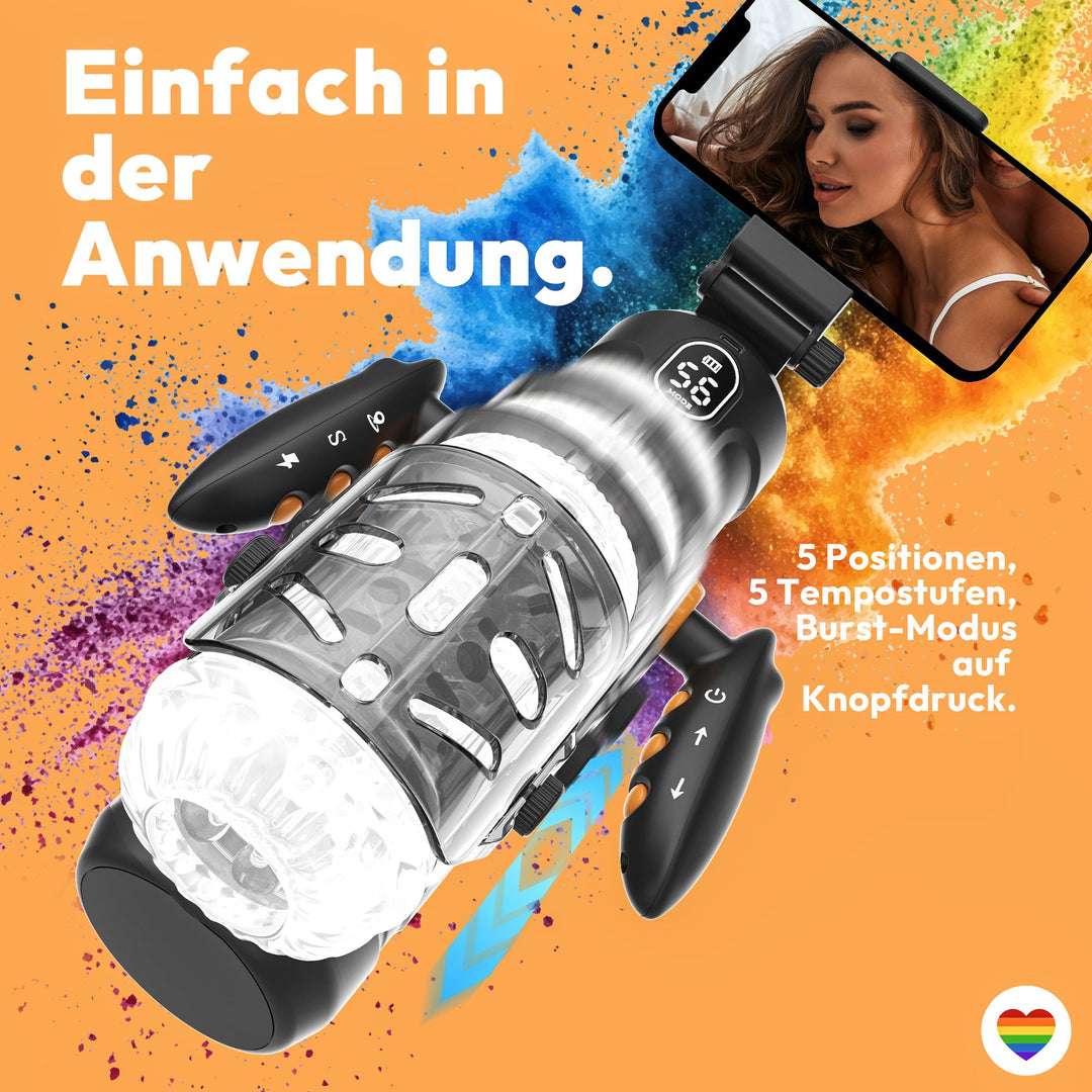 Elektrischer Masturbator Feather Wing Cup