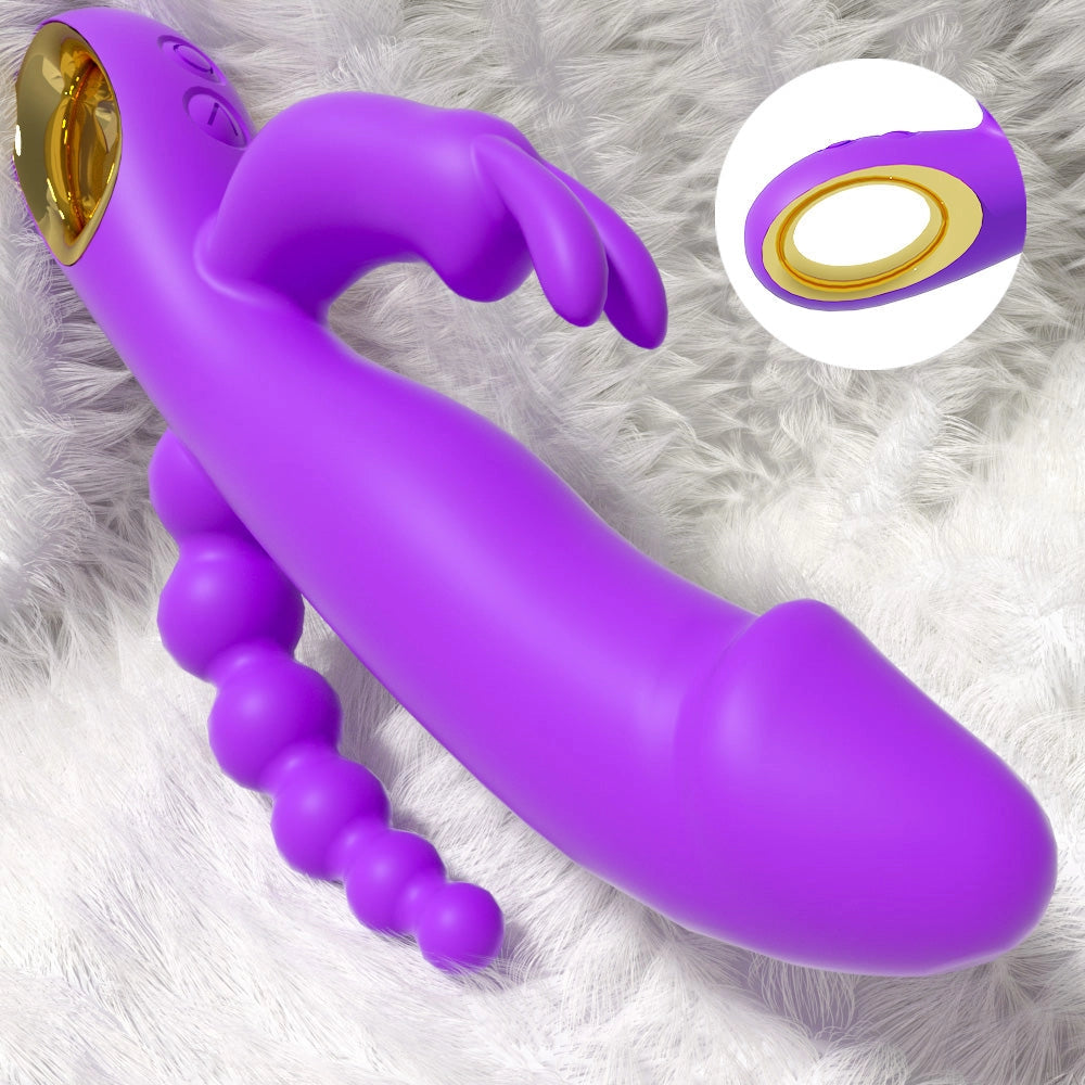 marielove 20cm Rabbit Vibrator 3in1 Stimulation