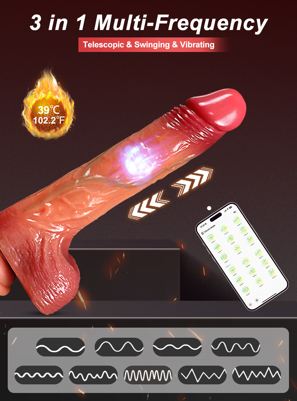 Dildo mit Smartphone-Steuerung
