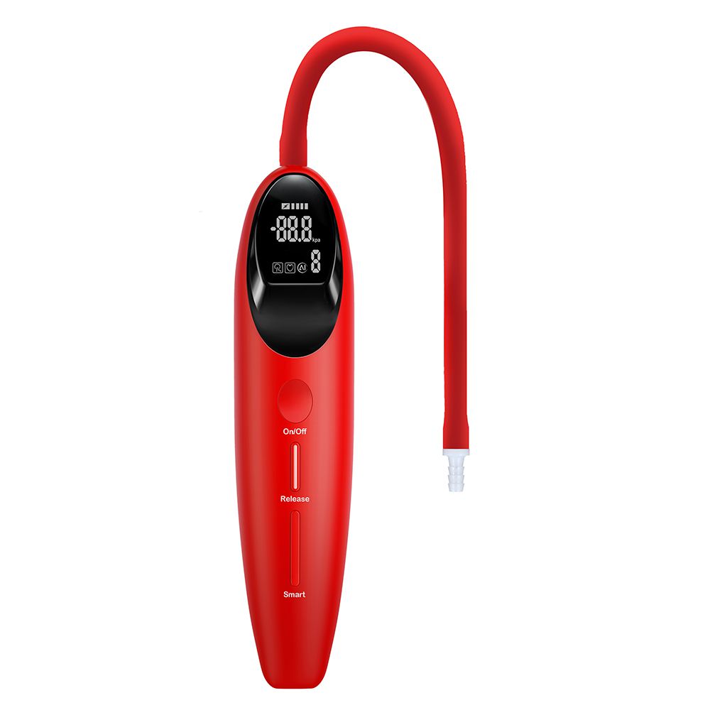 Rotes elektrisches Pumpgerät mit Display