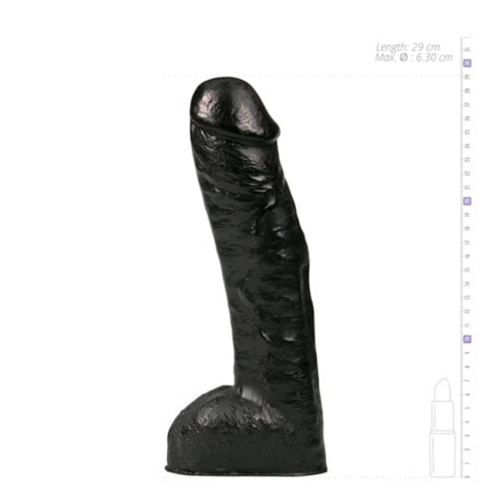 All Black XXL Dildos All Black Riesendildo All Black – Realistischer schwarzer Dildo 29 cm diskret bestellen bei marielove