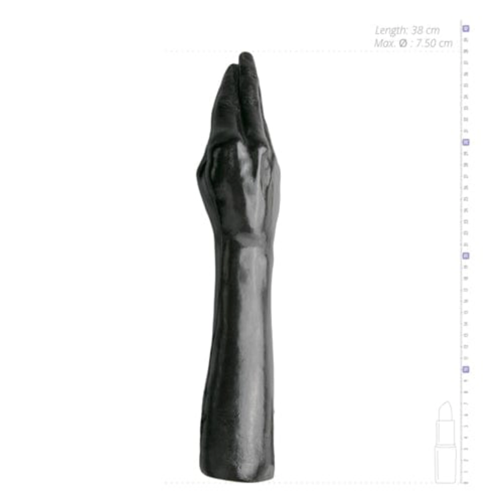 All Black XXL Dildos Default All Black Riesendildo Fisting Dildo 39 cm in Schwarz diskret bestellen bei marielove