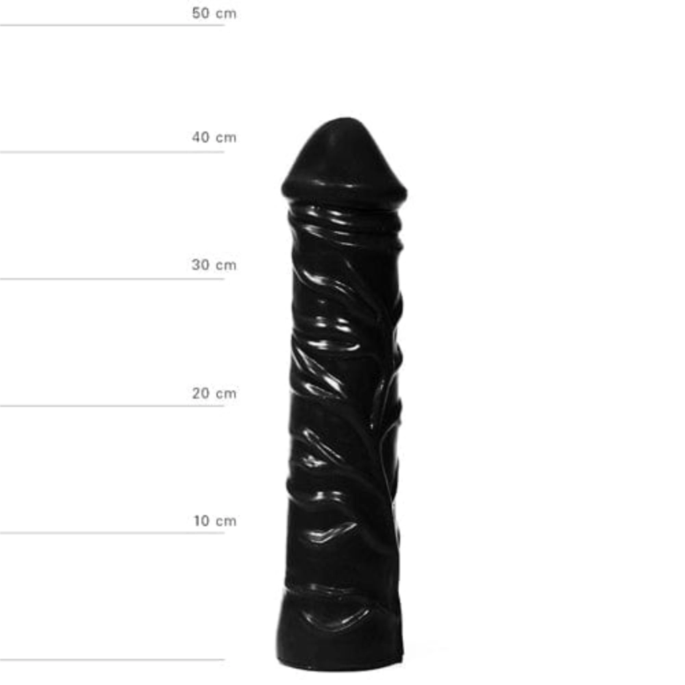 All Black XXL Dildos Default All Black Riesendildo Realistischer XXL Dildo 33 cm in Schwarz diskret bestellen bei marielove