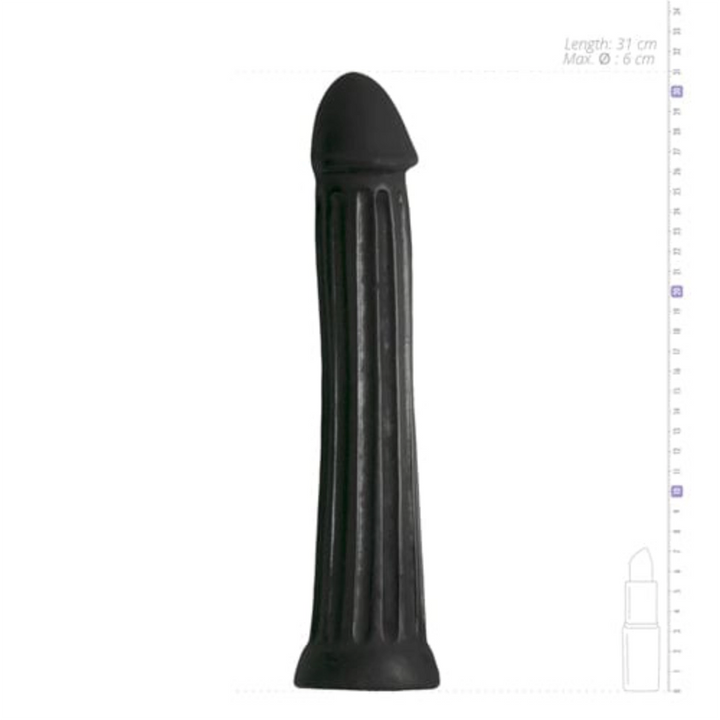 All Black XXL Dildos Default All Black Riesendildo XXL Dildo 31,5 cm in Schwarz diskret bestellen bei marielove