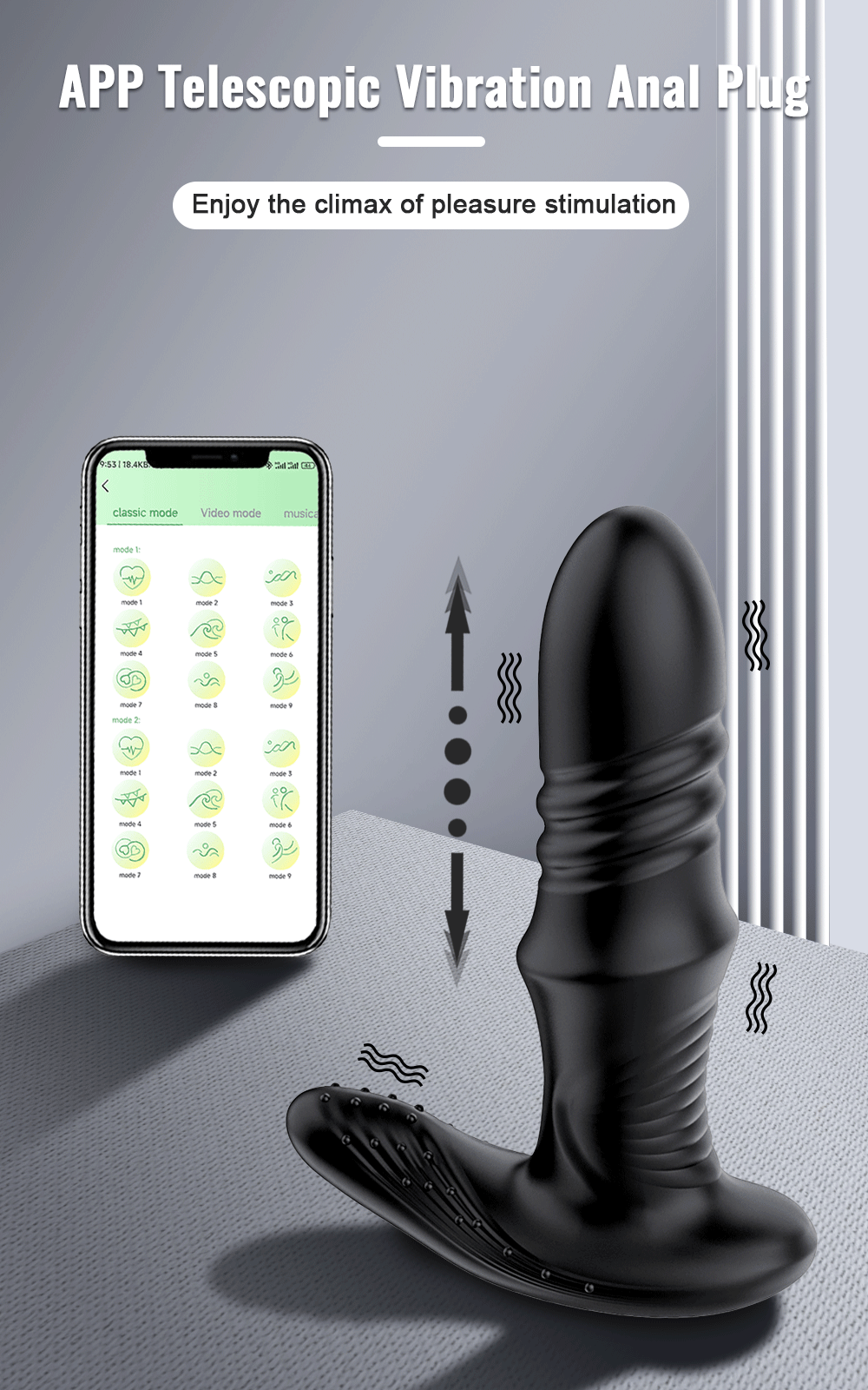 Analplug mit App-Steuerung