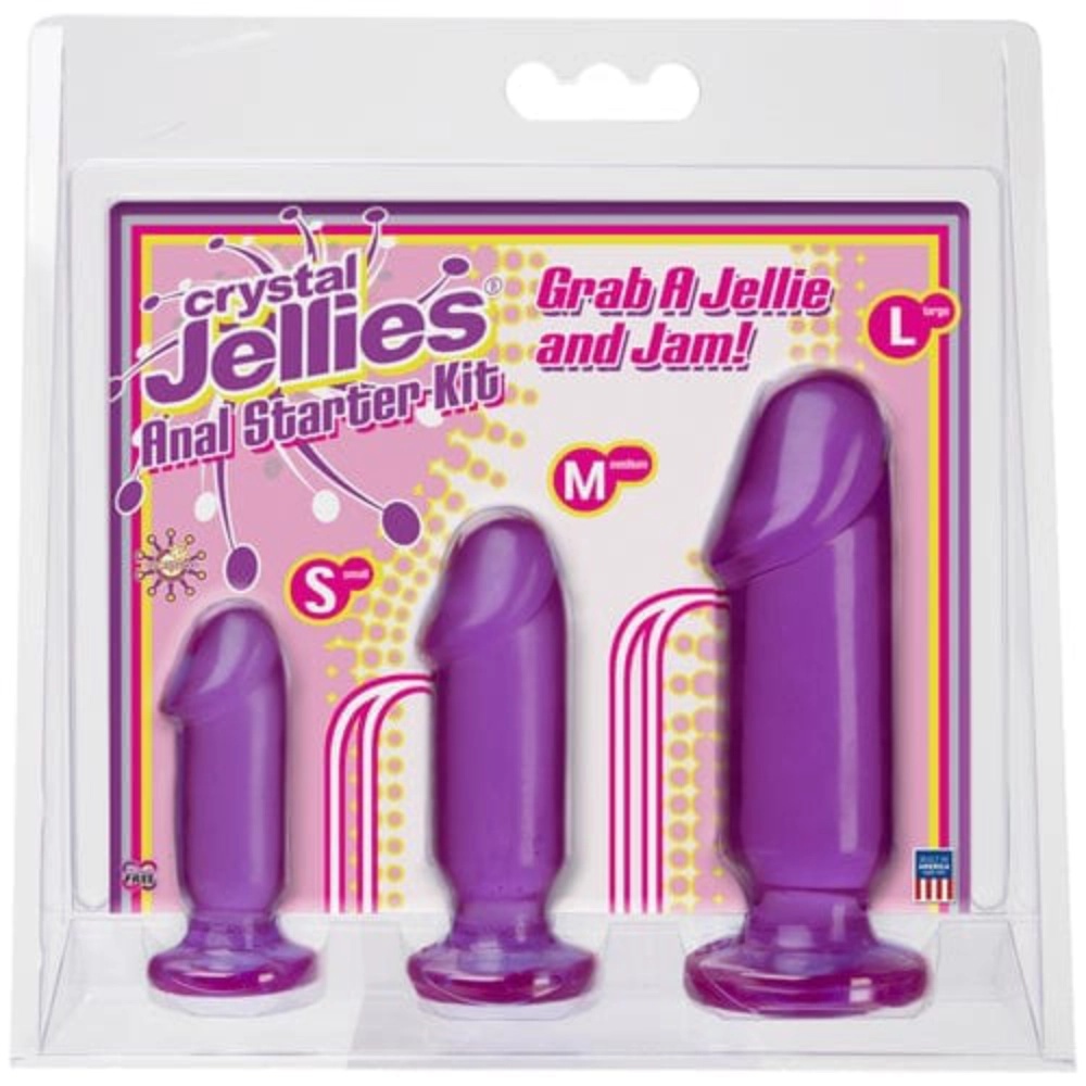 Crystal Jellies Analplugs Default Crystal Jellies Analplug Anal Startpaket - Lila diskret bestellen bei marielove