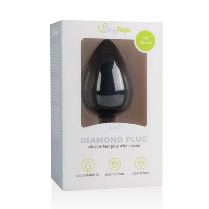 Easytoys Analplugs Default Easytoys Analplug Diamond Analplug groß - schwarz diskret bestellen bei marielove