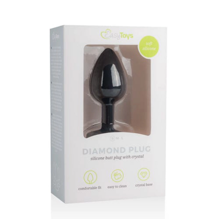 Easytoys Analplugs Default Easytoys Analplug Diamond Analplug klein - schwarz diskret bestellen bei marielove