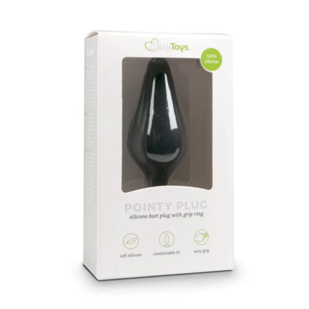 Easytoys Analplugs Default Easytoys Analplug Schwarze Buttplugs mit Zugring - Klein diskret bestellen bei marielove