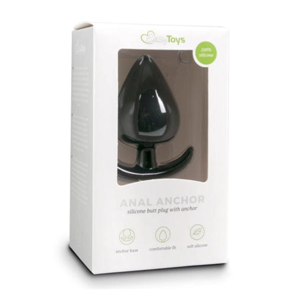 Easytoys Analplugs Default Easytoys Analplug Schwarzer Anker-Buttplug - Medium diskret bestellen bei marielove