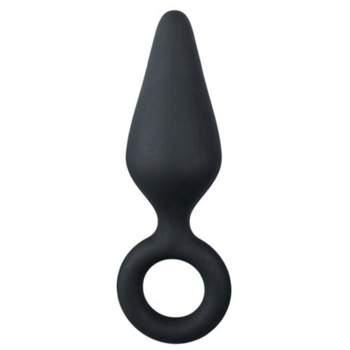 Easytoys Analplugs Default Easytoys Analplug Schwarzer Buttplug mit Zugring - Groß diskret bestellen bei marielove