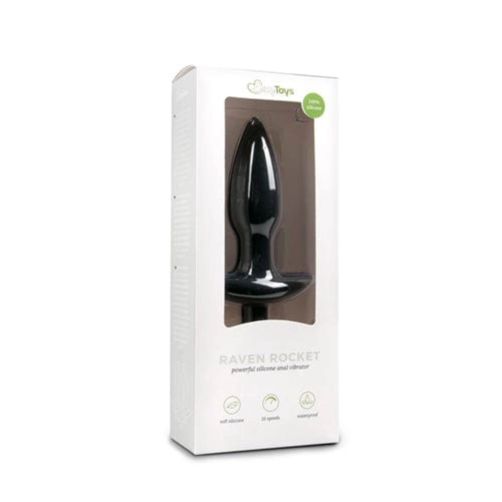 Easytoys Analplugs Default Easytoys Analplug Schwarzer Perineum-Tickler aus Silikon diskret bestellen bei marielove