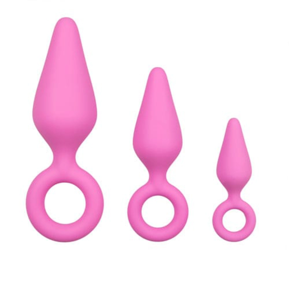 Easytoys Analplugs Default Satz rosa Analplugs mit Zugring diskret bestellen bei marielove