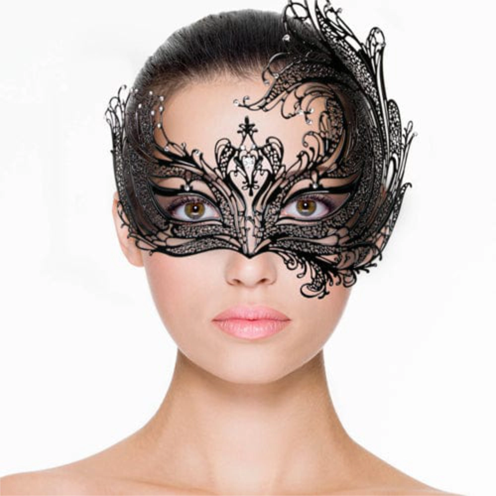 Easytoys Bondage Masken Default Easytoys SM Maske Durchbrochene venezianische Maske in Schwarz diskret bestellen bei marielove