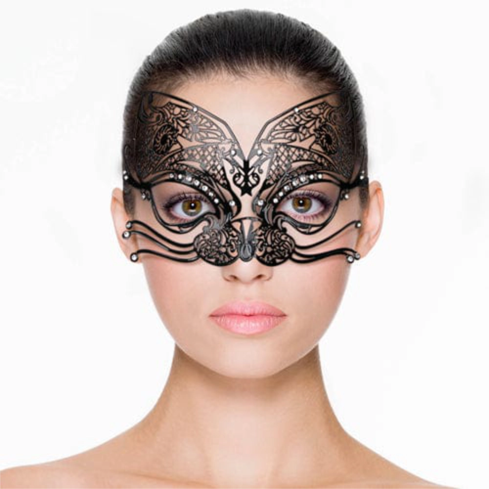 Easytoys Bondage Masken Default Easytoys SM Maske Durchbrochene venezianische Maske in Schwarz diskret bestellen bei marielove