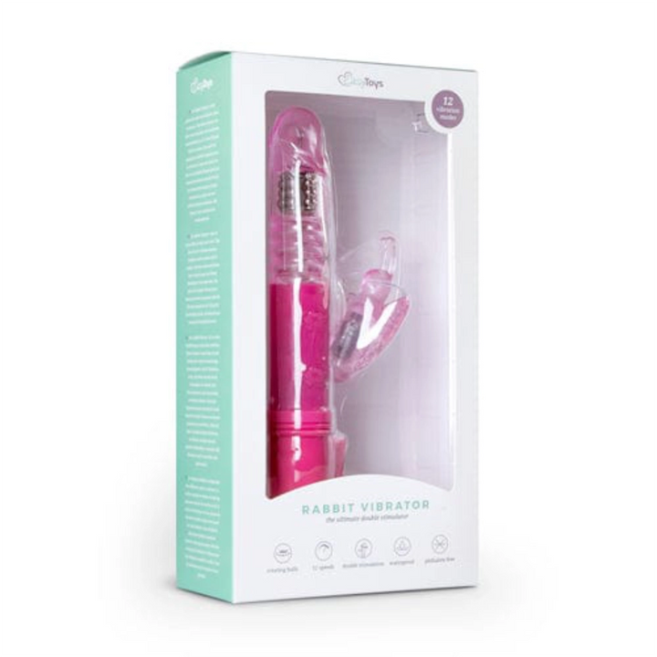 Easytoys Rabbit Vibrator Easytoys Rabbit Vibrator Butterfly Vagina & Klitoris Stimulator 12 Stufen Vibrator Sexspielzeug diskret bestellen bei marielove