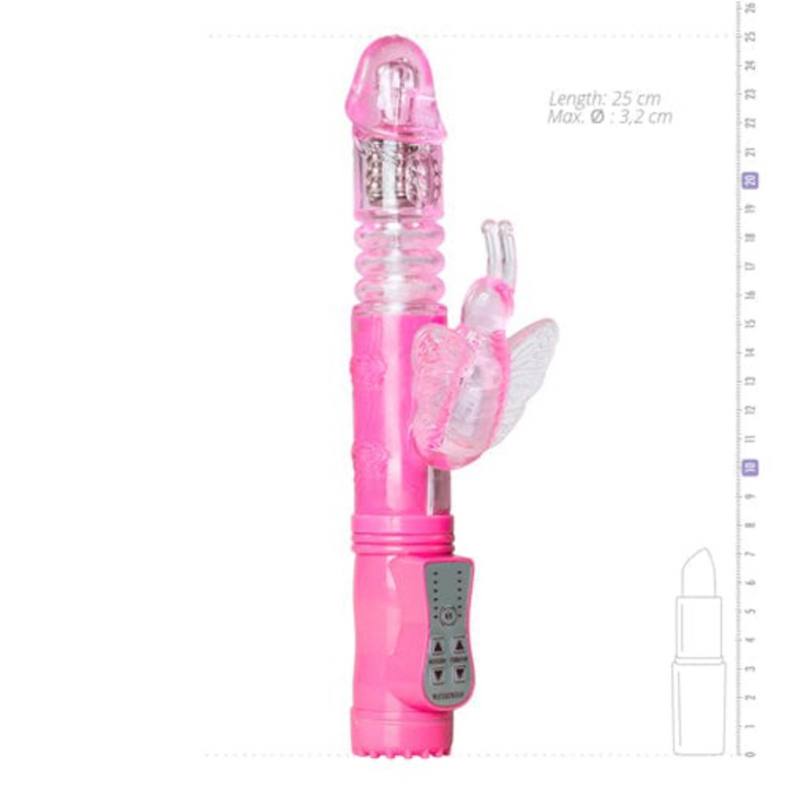 Easytoys Rabbit Vibrator Easytoys Rabbit Vibrator Butterfly Vagina & Klitoris Stimulator 12 Stufen Vibrator Sexspielzeug diskret bestellen bei marielove