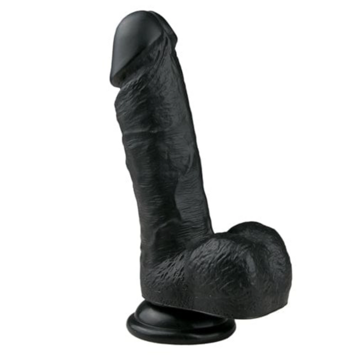 Easytoys Saugnapf Dildo Easytoys Saugnapfdildo Realistischer schwarzer Dildo - 17,5 cm diskret bestellen bei marielove