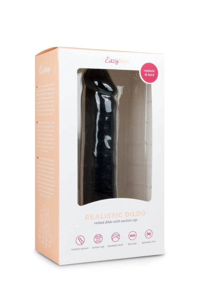 Easytoys Saugnapf Dildo Easytoys Saugnapfdildo Realistischer schwarzer Dildo - 20,5 cm diskret bestellen bei marielove