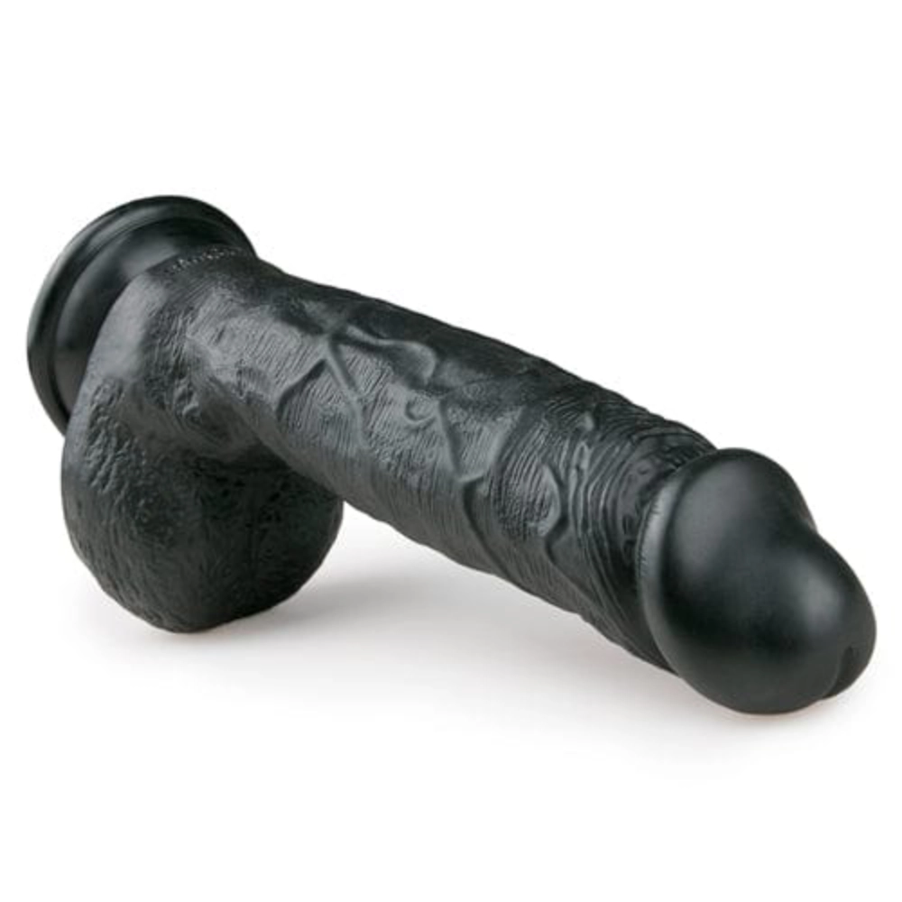 Easytoys Saugnapf Dildo Easytoys Saugnapfdildo Realistischer schwarzer Dildo - 22,5 cm diskret bestellen bei marielove