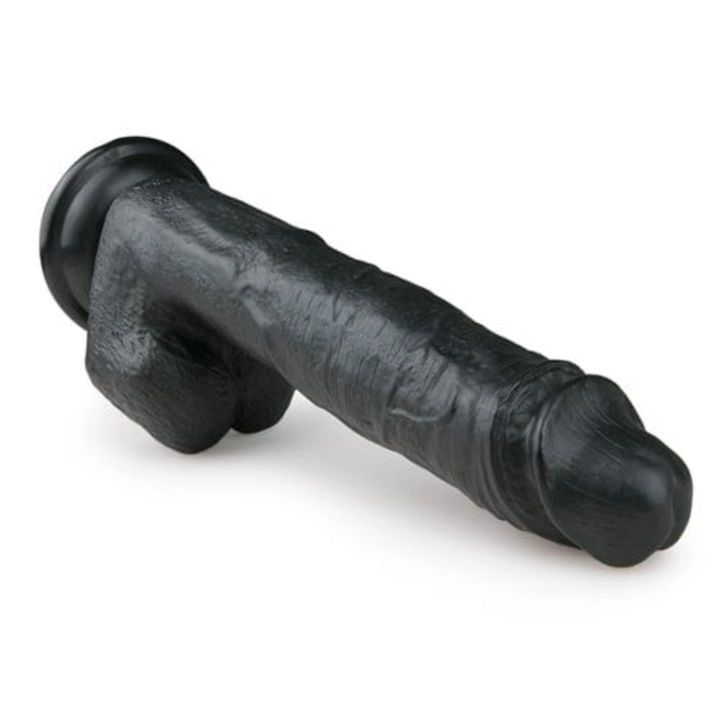 Easytoys Saugnapf Dildo Easytoys Saugnapfdildo Realistischer schwarzer Dildo - 26,5 cm diskret bestellen bei marielove