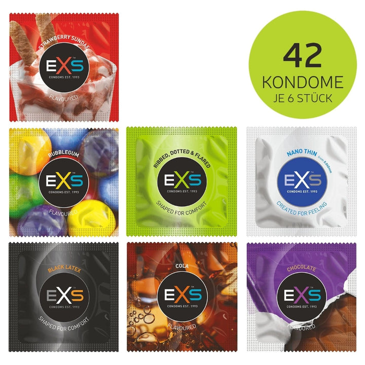 EXS Condoms Kondome EXS Condoms Kondom Auswahl I - 7 Sorten diskret bestellen bei marielove