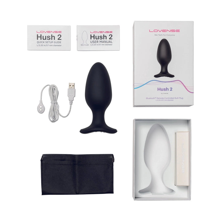 Lovense Analvibratoren Lovense Analvibrator Lovense - Hush 2 Butt Plug L 57 mm diskret bestellen bei marielove