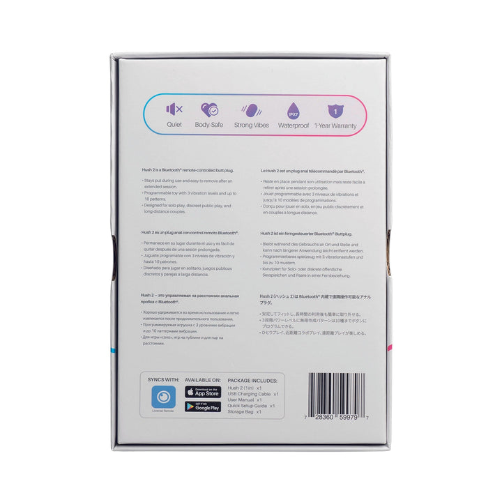 Lovense Analvibratoren Lovense Analvibrator Lovense - Hush 2 Butt Plug XS 25 mm diskret bestellen bei marielove