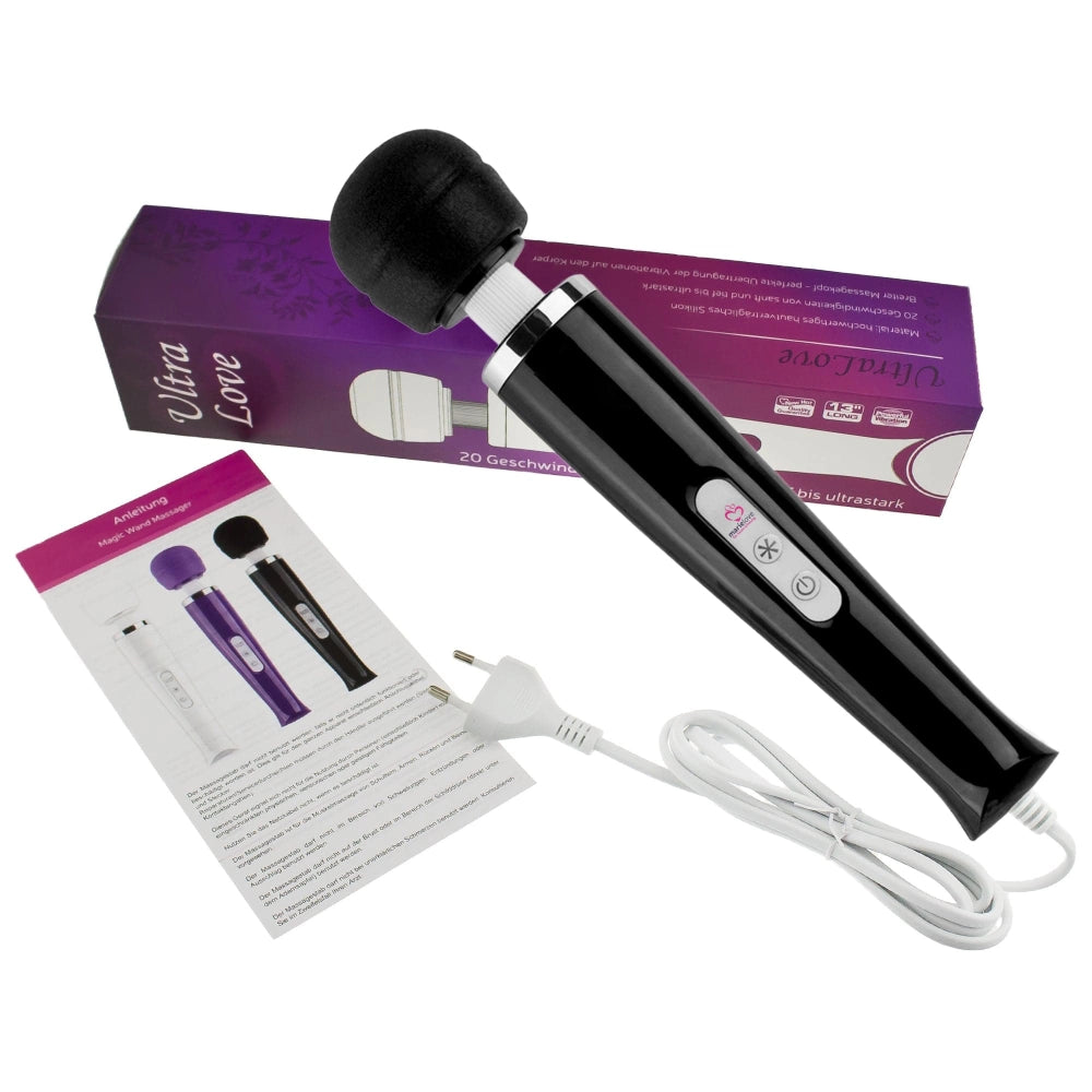 marielove Magic Wand marielove Magic Wand Vibrator Magic Wand Netz Schwarz diskret bestellen bei marielove