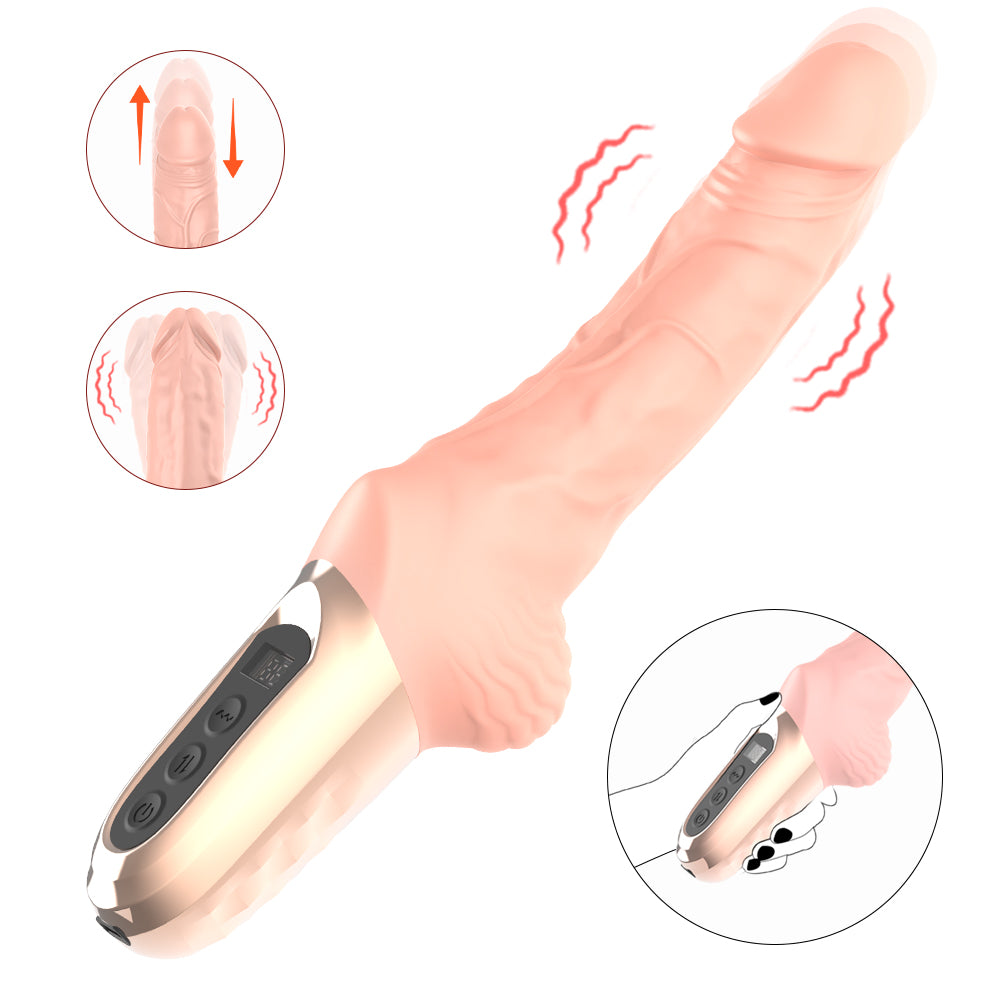 Vibrator mit realistischem Design, Funktionen
